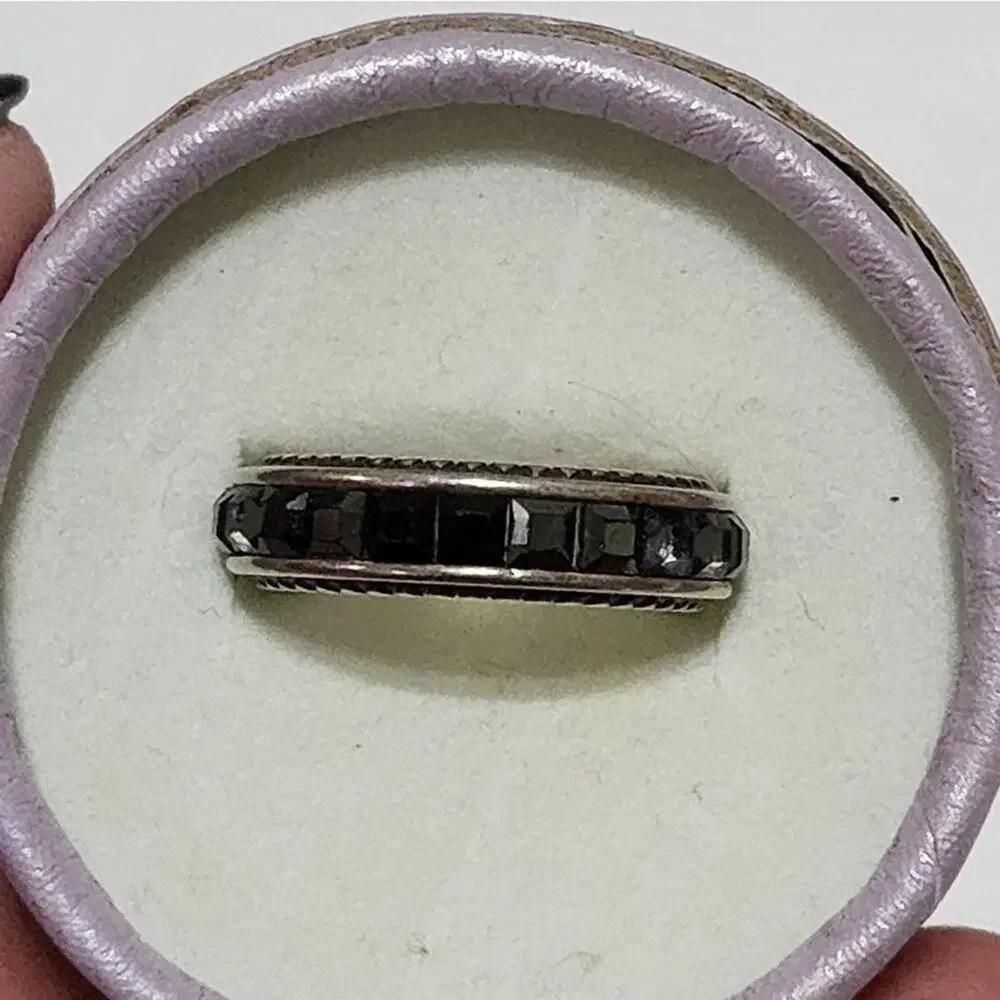 Brighton black Spectrum crystal‎ ring size 7